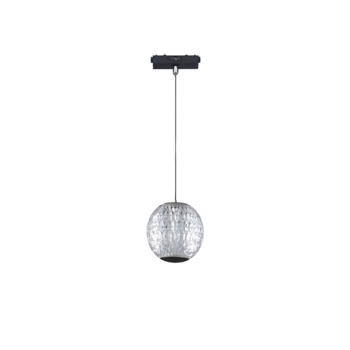Inlight Κρεμαστό Φωτιστικό LED 5W 3CCT για Ultra-Thin μαγνητική ράγα σε μαύρη απόχρωση D:10,2cm (TMU0230-Black)