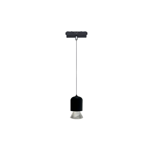 Inlight Κρεμαστό Φωτιστικό LED 7W 3CCT για Ultra-Thin μαγνητική ράγα σε μαύρη απόχρωση D:6,2X11cm (TMU0250-Black)
