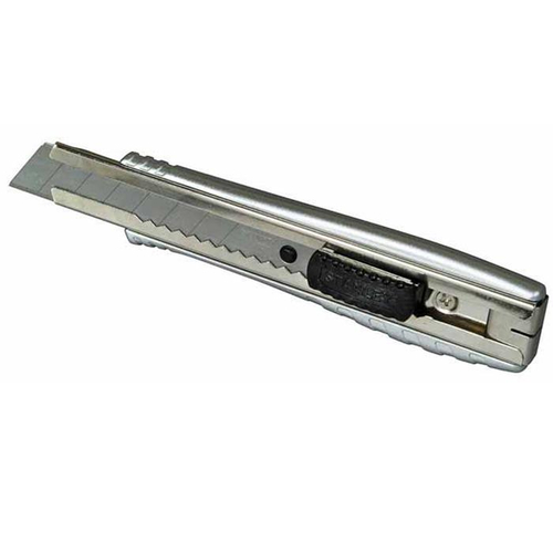 Φαλτσέτα μεταλλική σπαστή 18mm FAT MAX, με φαρδιά λάμα σε blister και μεταλλικό οδηγό / 0-10-421