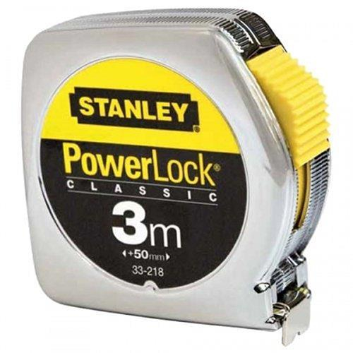 Μέτρο POWERLOCK με κέλυφος ABS και λάμα 13mm - 3m. Επίστρωση λάμας από πολυεστέρα Mylar για προστασία από τη φθορά: 10πλάσιος χρόνος ζωής σε σύγκριση με τις κλασικές λάμες. Επιχρωμιωμένο ατσάλινο κέλυφος. Κλιπ ζώνης. / 1-33-238