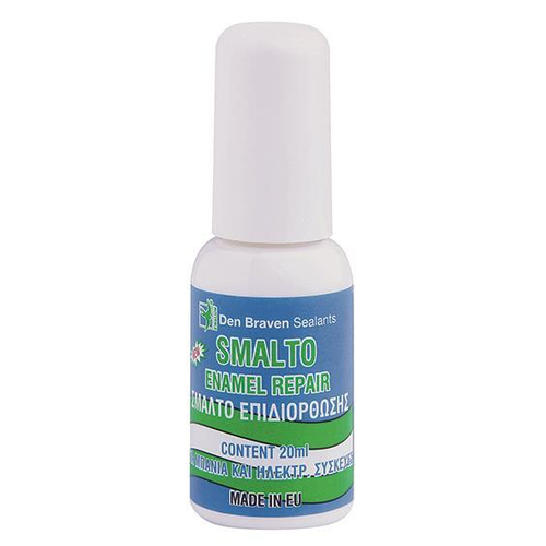Σμάλτο επιδιόρθωσης γρατζουνιών 12τεμ. 20ml λευκό ακρυλικής βάσης για επιδιόρθωση χτυπημάτων σε οικιακές συσκευές, κεραμικά πλακάκια και επισμαλτομένες επιφάνειες, με πινελάκι για ακριβή εφαρμογή και ευχρηστία, δεν επηρεάζεται από καθαριστικά και δεν κιτρινίζει / 83505193