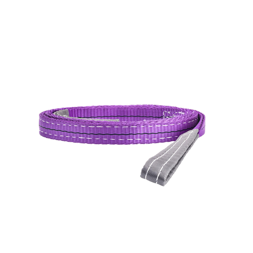 Σαμπάνι μωβ με θηλιές στις άκρες και διπλή ύφανση, πάχος ιμάντα 30mm, μήκους 2m και αντοχής 1000Κg / R69787713030214