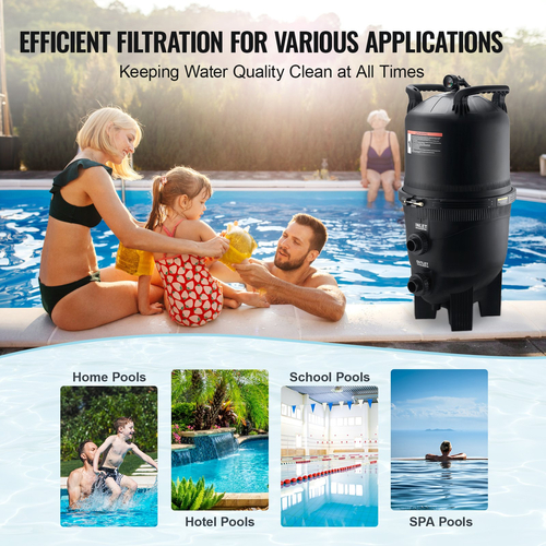 VEVOR Pool Cartridge Filter In/Above Ground Swimming Pool Filtration 49 τ.μ