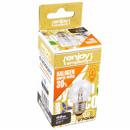 El200021 | g45 Halogen|28w(>36w)e27|2700k|370lm|{enjoysimplicity}™
