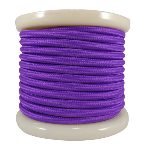 El330027 | Textile Cable 2x0.75mm²- Ρολό 10mt – μωβ