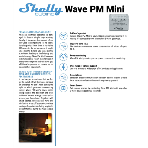 Shelly Qubino Wave PM Mini