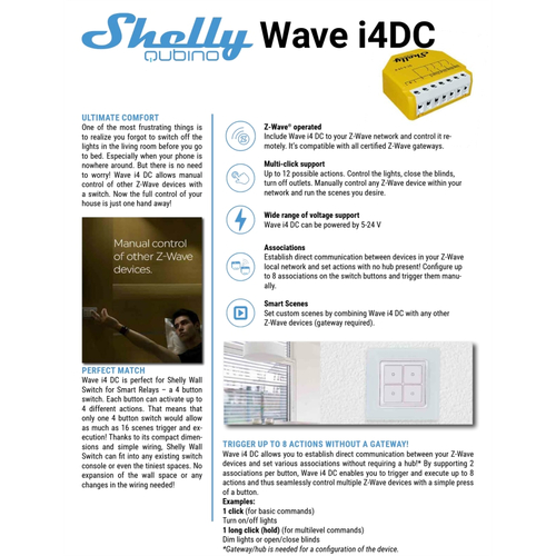 Shelly Qubino Wave i4 DC
