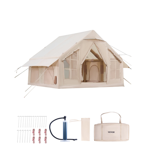 Φουσκωτή σκηνή VEVOR για Κάμπινγκ 4-6 Άτομα Glamping Σκηνή με Αντλία Εύκολη ρύθμιση