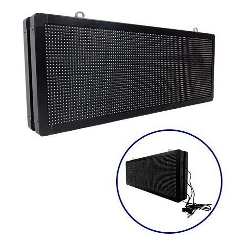 Αδιάβροχη Κυλιόμενη Επιγραφή SMD LED 230V USB & WiFi Πράσινη Διπλής Όψης 104x40cm GloboStar 90123