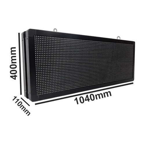Αδιάβροχη Κυλιόμενη Επιγραφή SMD LED 230V USB & WiFi Πράσινη Διπλής Όψης 104x40cm GloboStar 90123