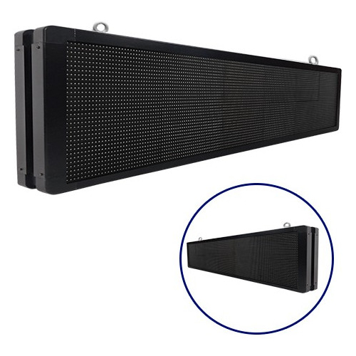 Αδιάβροχη Κυλιόμενη Επιγραφή SMD LED 230V USB & WiFi Πράσινη Διπλής Όψης 168x40cm GloboStar 90124