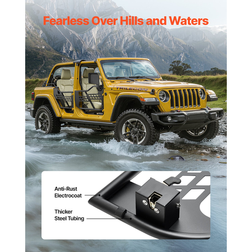 VEVOR 4-Door Jeep Tube Doors Jeep Tubular Door για 2018-2024 Jeep Wrangler JL