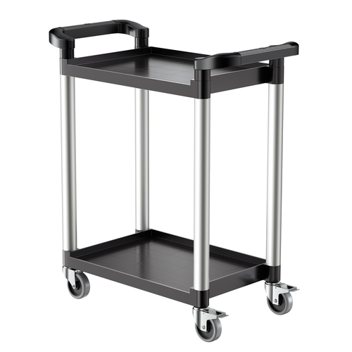 VEVOR Heavy Duty Utility Cart 300 lbs Χωρητικότητα 2-επιπέδων καλάθι σέρβις με ρόδες