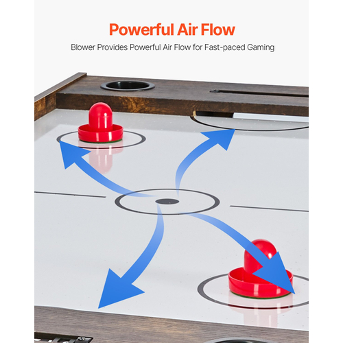 VEVOR 137,1 cm Τραπέζι Air Hockey 3-σε-1 Air Powered Combo Τραπέζι Πινγκ πονγκ Ποδοσφαίρου