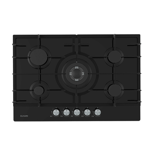 ELMARK EL-75GQ095 GLASS GAS HOB 75CM
