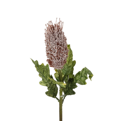 GloboStar® Artificial Garden PURPLE STUPA FRUIT BRANCH 21375 Τεχνητό Διακοσμητικό Κλαδί Στίπα  Y69cm