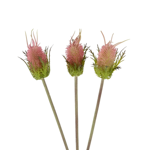GloboStar® Artificial Garden PINK VELVET FRUIT BOUQET 21377 Τεχνητό Διακοσμητικό  Μπουκέτο Βερμπάσκο Y56cm