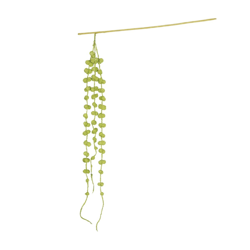 GloboStar® Artificial Garden GREEN AMARANTHUS FRUIT BRANCH 21453Τεχνητό Διακοσμητικό Κλαδί Πράσινος Αμάρανθος Y60cm