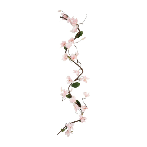 GloboStar® Artificial Garden MANGOLIA FLOWER VINE 21469 Τεχνητό Διακοσμητικό Κλαδί Μανόλιας  Y180cm