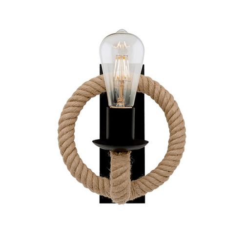 ROPE ΑΠΛΙΚΑ 1XE27 ΜΑΥΡΟ