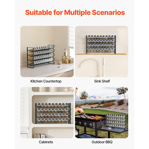 Οργανωτής VEVOR Spice Rack Organizer για Ντουλάπα Κουζίνας 18x11 in