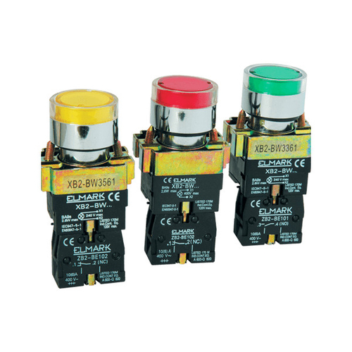 ΜΠΟΥΤΟΝ ΜΕ ΛΥΧΝΙΑ LED EL2-BW 3371 24VΠΡΑΣΙΝΟ