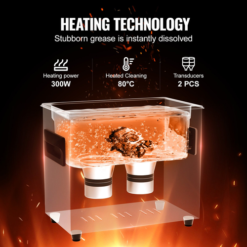 3L Ultra Sonic Cleaner Cleaner Machine with Basket Heater and Timer 120W