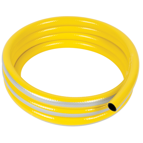 PVC GARDEN HOSE 1/2 30M, THREE LAYERED YELLOW