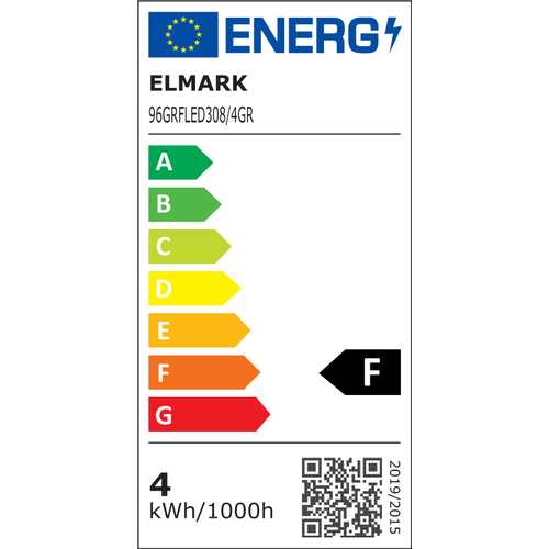 GRF308 LED ΦΩΤΙΣΤΙΚΟ ΚΗΠΟΥ 4W 4000K IP65 ΓΚΡΙ