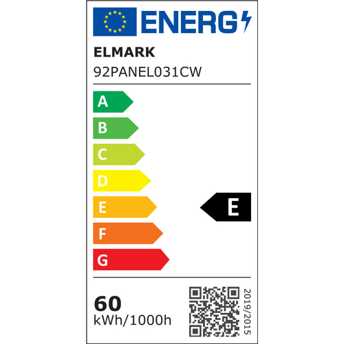 LED ΠΑΝΕΛ HIGH POWER 60W 6400K 595x595mm ΜΕ ΛΕΥΚΟ ΠΛΑΙΣΙΟ