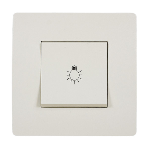 EL BASIC TG112A PUSH BUTTON SWITCH CREAM-OLD