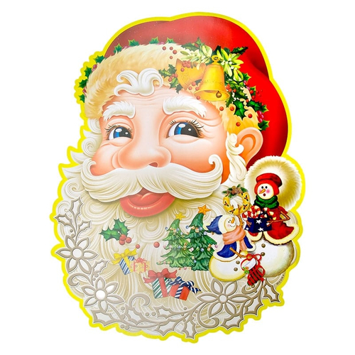 Χριστουγεννιάτικη Διακόσμηση Τοίχου 3D 48*63cm