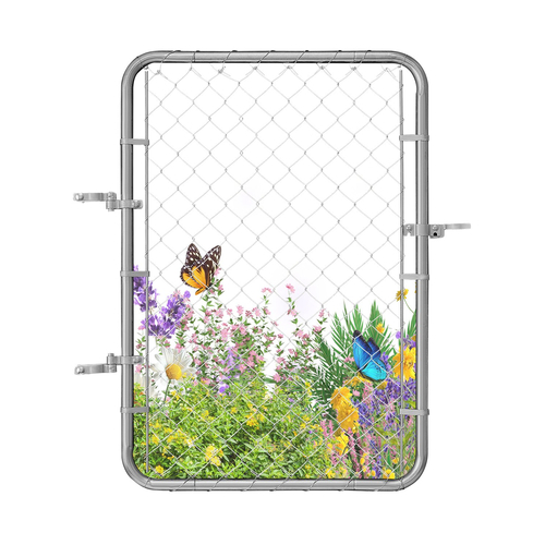 VEVOR Chain Link Fence Gate Fit 2-6 ft x 4 ft Garden Gate Posts Δεν περιλαμβάνονται