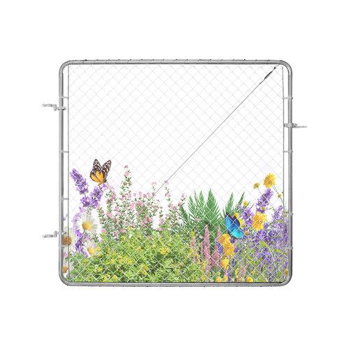 VEVOR Chain Link Fence Gate Fit 3 ft x 4 ft Garden Fence Gate Posts Δεν περιλαμβάνονται