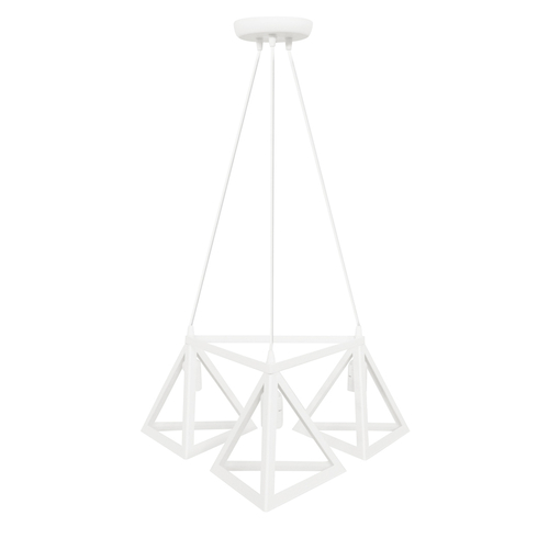 GIZA 3/L TRIANGLE WHITE PLASTIC-METAL ΚΡΕΜΑΣΤΟ