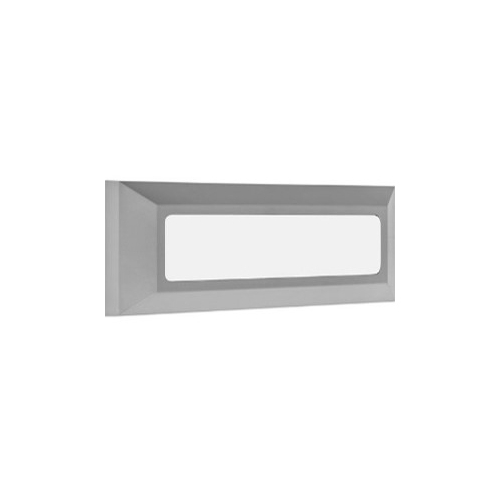 Φωτιστικό επιτοίχιο πλαφονιέρα HER-08 GREY LED εξωτερικού χώρου.