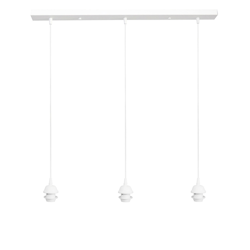 Ράγα φωτιστικού οροφής E/27 RAGA 3L WHITE METAL