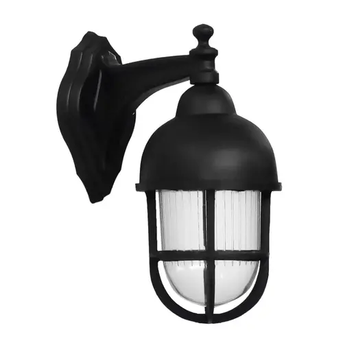 SLP-900ΑΝ BLACK Επιτοίχιο φωτιστικό Ε/27 μαύρο