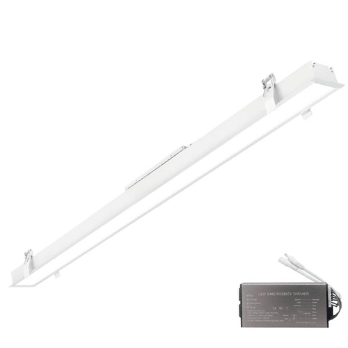 ELMARK LED ΠΡΟΦΙΛ ΧΩΝΕΥΤΗΣ ΤΟΠΟΘΕΤΗΣΗΣ 600mm 24W 4000K ΛΕΥΚΟ + EMERGENCY KIT