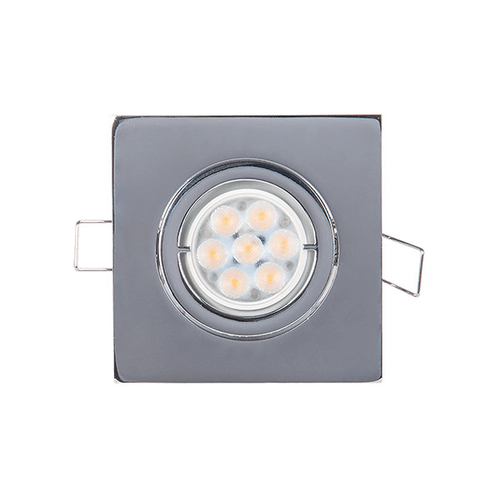 LED ΣΠΟΤ ΜΕΤΑΛΛΙΚΟ ΤΕΤΡΑΓΩΝΟ HIGH POWER 6W 4000-4300K ΝΙΚΕΛ ΜΑΤ