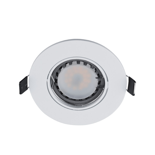 LED ΣΠΟΤ ΠΛΑΣΤΙΚΟ ΣΤΡΟΓΓΥΛΟ PAR 16 5.5W 2700-3000K ΛΕΥΚΟ