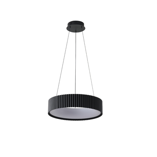 ΦΩΤΙΣΤΙΚΟ ΚΡΕΜΑΣΤΟ ΜΕΤΑΛΛΟ LED 30W 3000K 2262Lm  ΜΑΥΡΟ Φ460mm ARTE ILLUMINA HALLO