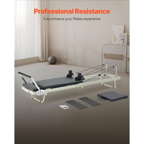 Εξοπλισμός γυμναστικής για το σπίτι VEVOR Foldable Pilates Reformer Pilates