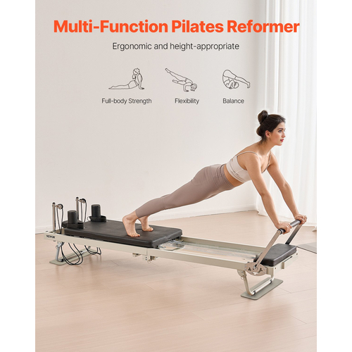 Εξοπλισμός γυμναστικής για το σπίτι VEVOR Foldable Pilates Reformer Pilates