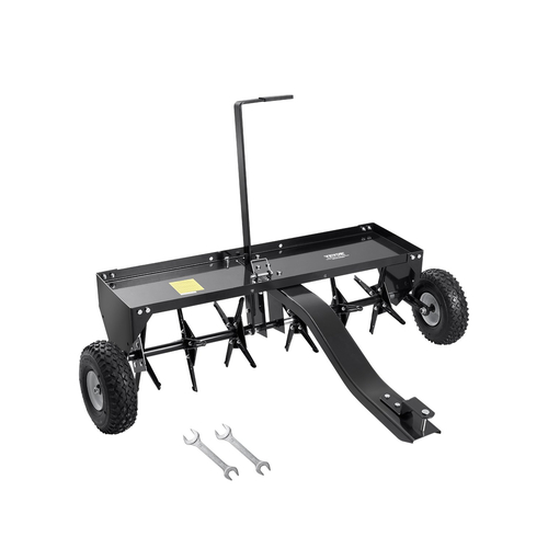 VEVOR 40" Tow Behind Plug Aerator with Universal Hitch Lawn Aerator Row Πίσω