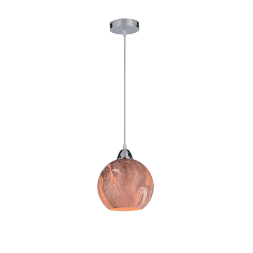 MARBLE-1A ΚΡΕΜΑΣΤΟ ΦΩΤΙΣΤΙΚΟ 1XE27 ΚΑΦΕ D200mm