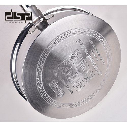 Τηγάνι ανοξείδωτο με καπάκι - 2.5L - CS003-C24 - DSP - 560997