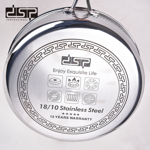 Τηγάνι ανοξείδωτο με καπάκι - 2.7L - CS001-C24 - DSP - 562519