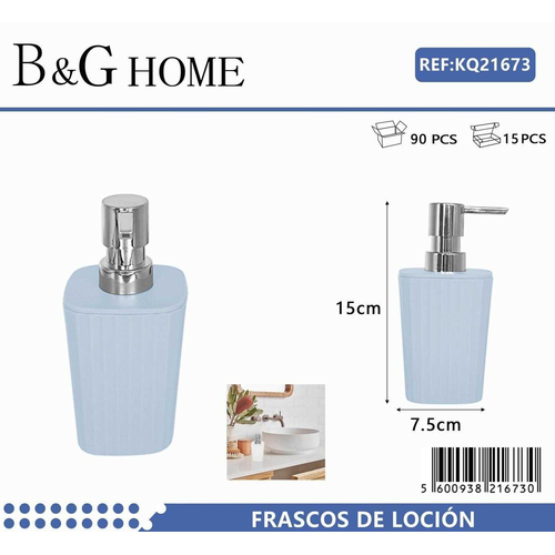 Θήκη κρεμοσάπουνου Dispenser πλαστική - Light Blue - 21673