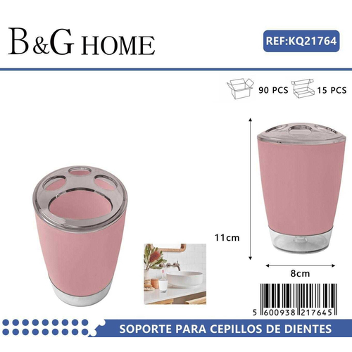 Θήκη οδοντόβουρτσας πλαστική - Pink - 21764